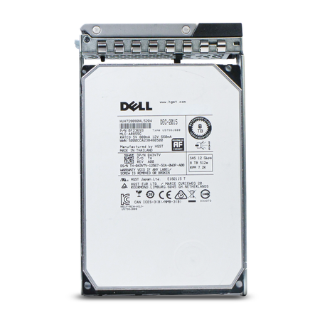 Dell G14 043V7V 8TB 7.2K RPM SAS 12Gb/s 512e 128 MB 3.5in Refurbished HDD