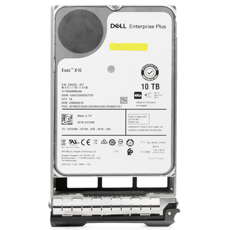 Dell G13 03T0XM 10TB 7.2K RPM SAS 12Gb/s 4Kn 256 MB 3.5in HDD