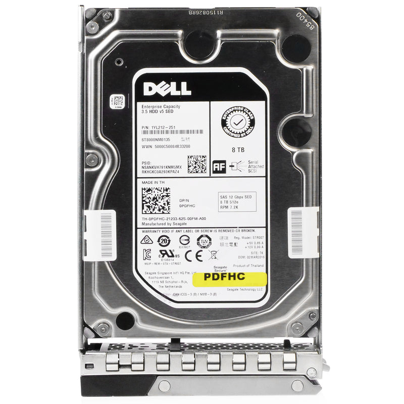Dell G14 0PDFHC 8TB 7.2K RPM SAS 12Gb/s 512e 256MB 3.5in HDD