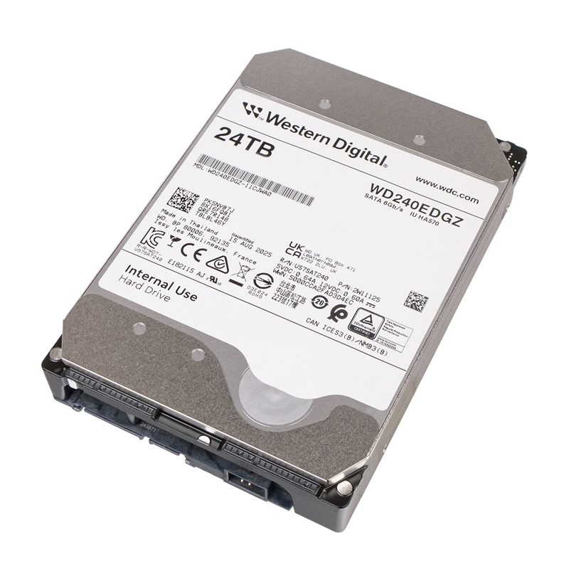 Western Digital IU HA570 WD240EDGZ 24TB 7.2K RPM SATA 6Gb/s 512e 512MB 3.5in Recertified HDD