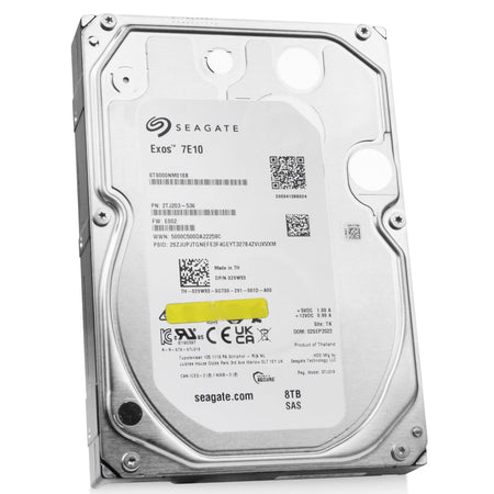 Dell/Seagate Exos 7E10 ST000NM108B 8TB 7.2K RPM SAS 12Gb/s 512e 256MB 3.5in HDD