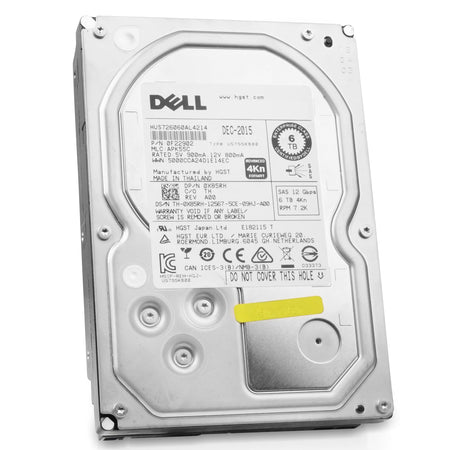 Dell/HGST Ultrastar 7K6000 HUS726060AL4214 6TB 7.2K RPM SAS 12Gb/s 4Kn 3.5in Hard Drive