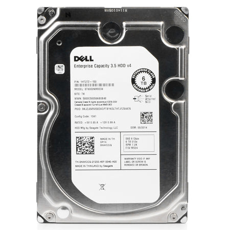 Dell/Seagate V4 ST6000NM0034 6TB 7.2K RPM SAS 6Gb/s 512e 128 MB 3.5in HDD