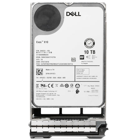 Dell G13 0YF87J 10TB 7.2K RPM SAS 12Gb/s 512e 256MB 3.5in Refurbished HDD