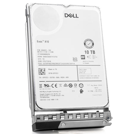 Dell G14 0YF87J 10TB 7.2K RPM SAS 12Gb/s 512e 256MB 3.5in Refurbished HDD