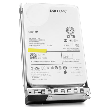 Dell G14 0YMN53 12TB 7.2K RPM SAS 12Gb/s 512e 256MB 3.5in Refurbished HDD