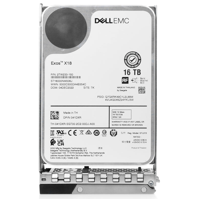 Dell G14 041DXR 16TB 7.2K RPM SAS 12Gb/s 512e 3.5in Hard Drive