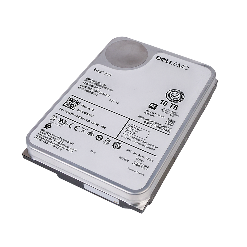 Dell/Seagate Exos X16 ST16000NM010G 16TB 7.2K RPM SAS 12Gb/s 512e 256MB 3.5in Refurbished HDD