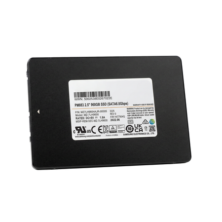 Samsung PM883 MZ7LH960HAJR 960GB 1.3 DWPD SATA 6Gb/s 3D TLC 2.5in SSD