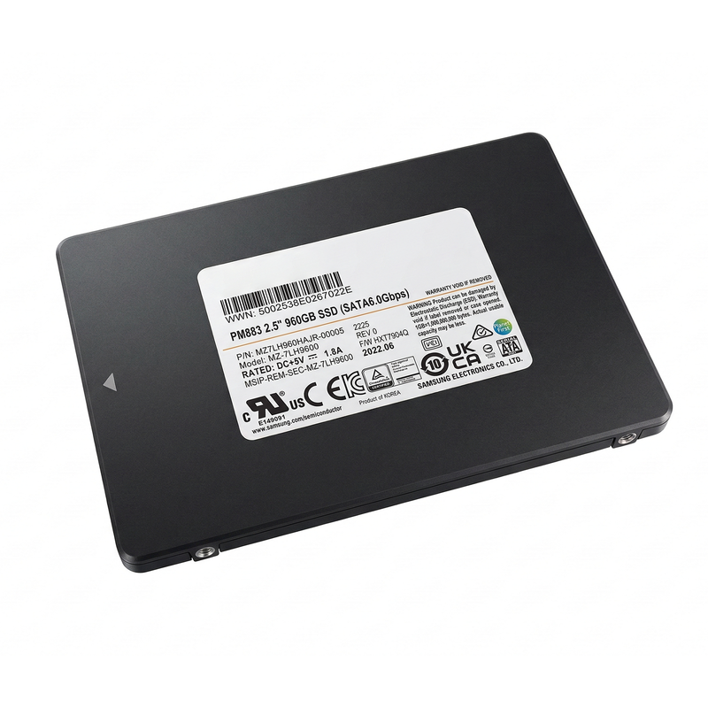Samsung PM883 MZ7LH960HAJR 960GB 1.3 DWPD SATA 6Gb/s 3D TLC 2.5in Refurbished SSD