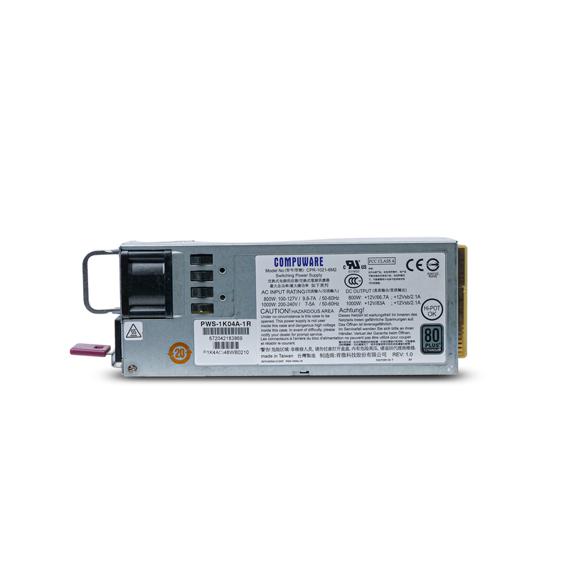 Supermicro 1000W 80 PLUS Titanium PWS-1K04A-1R-SR 1U Rackmount Redundant Switching Refurbished Power Supply
