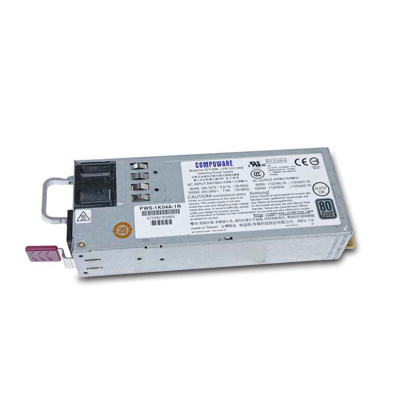 Supermicro 1000W 80 PLUS Titanium PWS-1K04A-1R-SR 1U Rackmount Redundant Switching Refurbished Power Supply