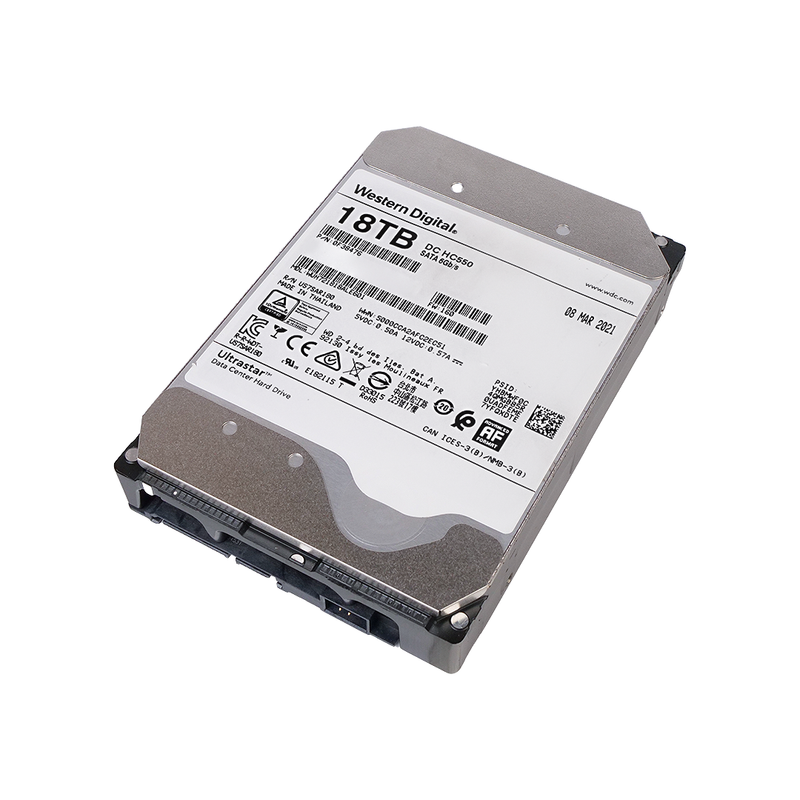 Western Digital Ultrastar DC HC550 WUH721818ALE601 0F38476 18TB 7.2K RPM SATA 6Gb/s 512e 512MB 3.5in HDD