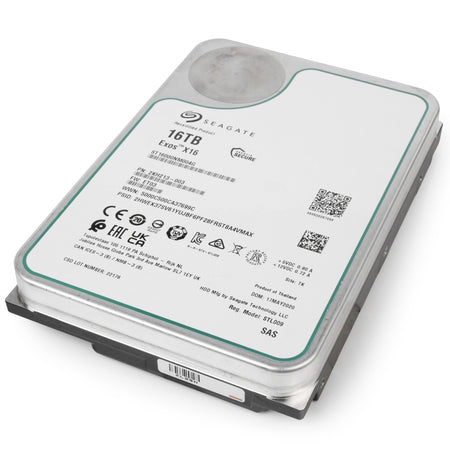 Seagate Exos X16 ST16000NM004G 16TB 7.2K RPM SAS 12Gb/s 512e 256MB 3.5in Recertified HDD
