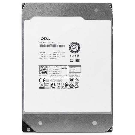 Dell/Toshiba MG07ACA MG07ACA12TEY 12TB 7.2K RPM SATA 6Gb/s 512e 256MB 3.5in Refurbished HDD