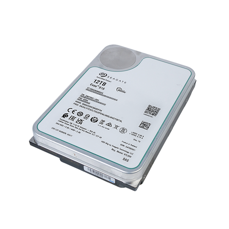 Seagate Exos X16 ST12000NM002G 12TB 7.2K RPM SAS 12Gb/s 512e/4Kn 3.5in Recertified Hard Drive