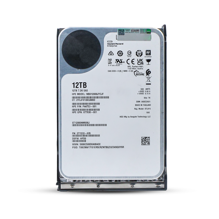 HP Generation 11 P44753-001 MB012000JYCJF 12TB 7.2K RPM SAS 12Gb/s 512e 256MB 3.5in Refurbished HDD