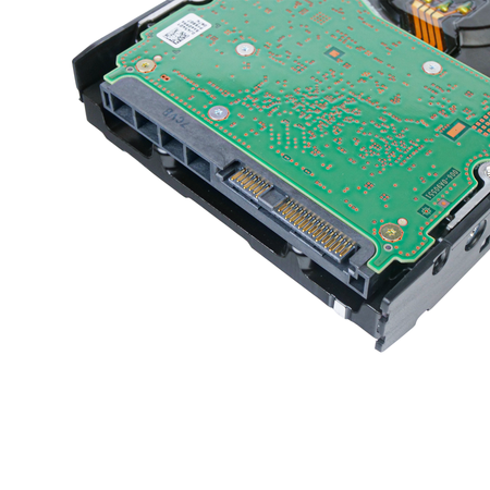 HP Generation 11 857642-002 10TB 7.2K RPM SAS 12Gb/s 512e 256MB 3.5in Hard Drive, back bottom connectors view