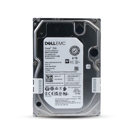 Dell/Seagate Exos 7E8 ST8000NM010A 8TB 7.2K RPM SAS 12Gb/s 512e 256MB 3.5in HDD