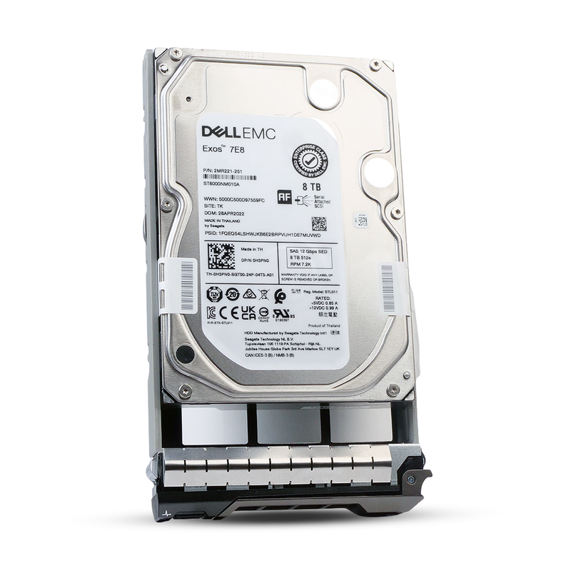 Dell G13 0H3PN0 8TB 7.2K RPM SAS 12Gb/s 512e 256MB 3.5in HDD