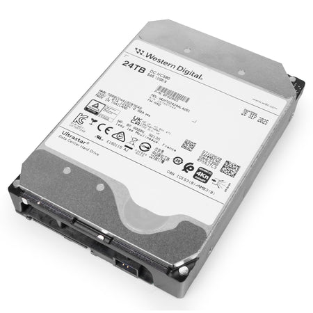 Western Digital Ultrastar DC HC580 WUH722424AL4201 0F62865 24TB 7.2K RPM SAS 12Gb/s 4Kn 512MB 3.5in Recertified HDD