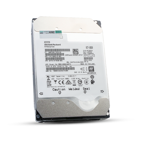 HP/HGST Ultrastar DC HC520 HUH721212AL5204 0F29534 12TB 7.2K RPM SAS 12Gb/s 512e 256MB 3.5in Refurbished HDD