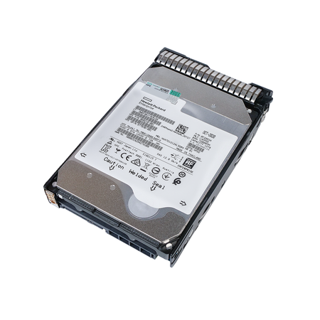 HP Generation 8 868210-001 MB012000JWDFD 12TB 7.2K RPM SAS 12Gb/s 512e 256MB 3.5in Enterprise Hard Drive, front bottom angled view