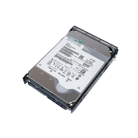 HP Generation 11 868210-001 MB012000JWDFD 12TB 7.2K RPM SAS 12Gb/s 512e 256MB 3.5in Enterprise Hard Drive, front bottom angled view