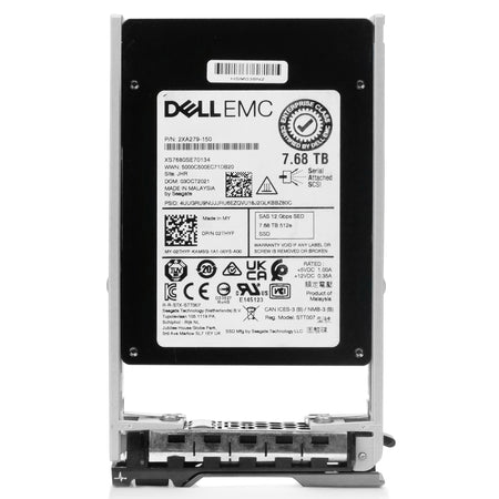 Dell G13 02THYF 7.68TB 1 DWPD SAS 12Gb/s 3D eTLC 2.5in Refurbished SSD