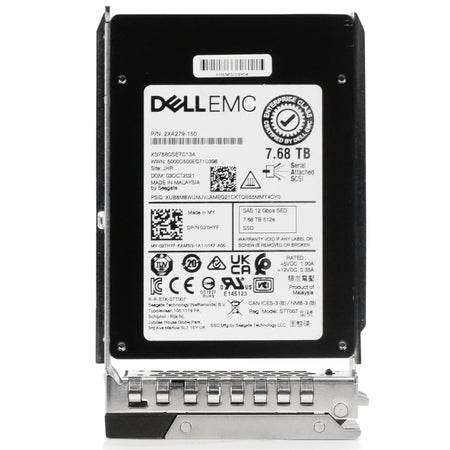 Dell G14 02THYF 7.68TB 1 DWPD SAS 12Gb/s 3D eTLC 2.5in Refurbished SSD