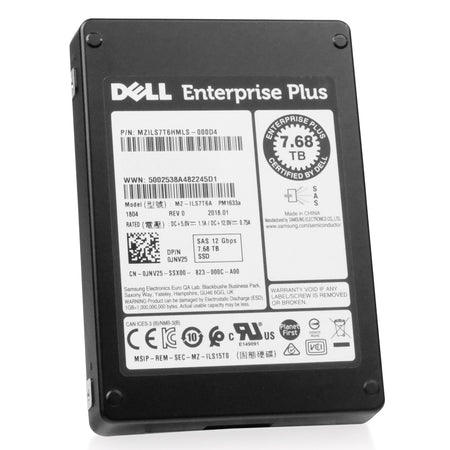 Dell/Samsung PM1633a MZILS7T6HMLS 7.68TB 1 DWPD SAS 12Gb/s 3D TLC 2.5in Refurbished SSD