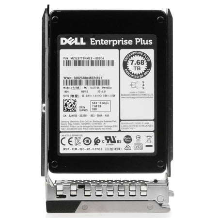 Dell G14 0JNV25 7.68TB 1 DWPD SAS 12Gb/s 3D TLC 2.5in Refurbished SSD