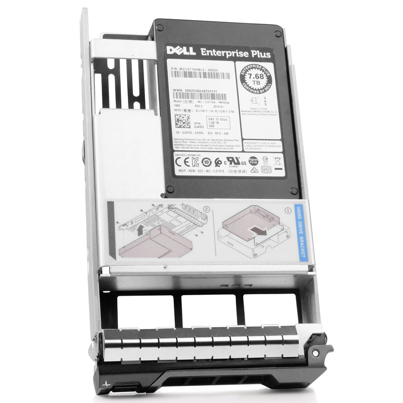 Dell G13 0JNV25 7.68TB 1 DWPD SAS 12Gb/s 3D TLC Hybrid 3.5in Refurbished SSD