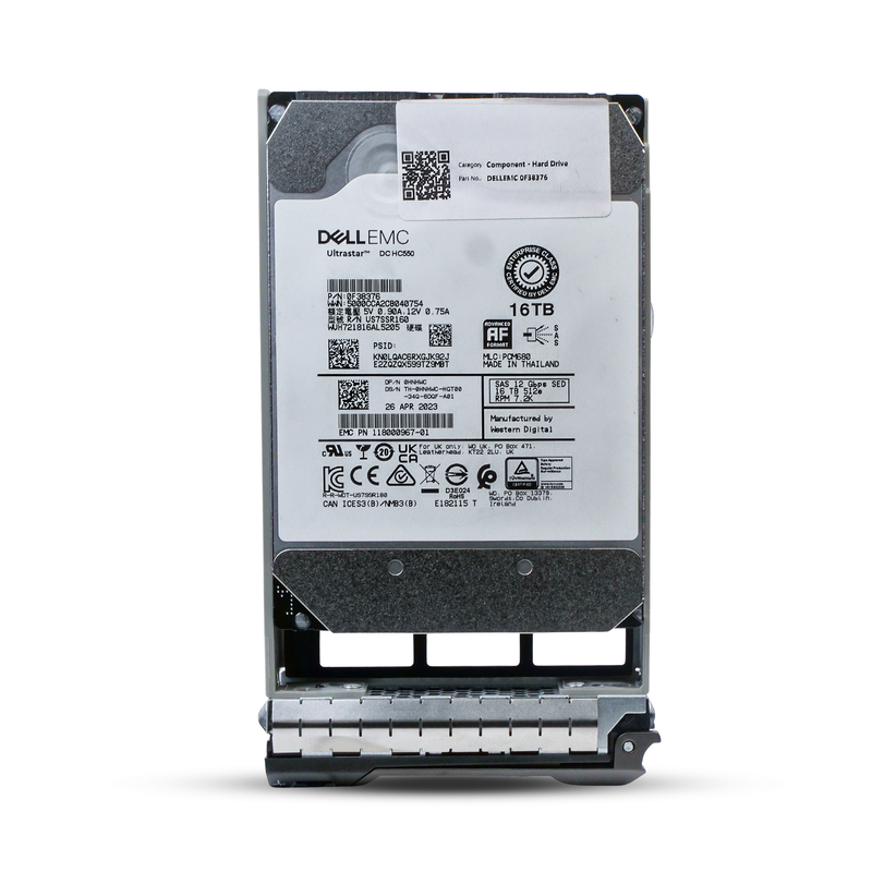 Dell G13 0HNHWC 16TB 7.2K RPM SAS 12Gb/s 512e 3.5in Refurbished HDD