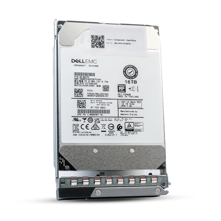 Dell G14 0HNHWC 16TB 7.2K RPM SAS 12Gb/s 512e 3.5in Enterprise Hard Drive, front angled view