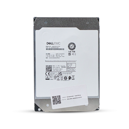 Dell/Toshiba MG08 MG08SCA16TEY 16TB 7.2K RPM SAS 12Gb/s 512e 512MB 3.5in Refurbished HDD