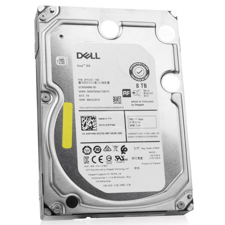Dell/Seagate Exos 7E8 ST8000NM0185 0VFP4M 8TB 7.2K RPM SAS 12Gb/s 512e 256MB 3.5in Refurbished HDD