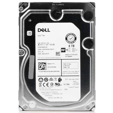 Dell/Seagate Exos 7E8 ST8000NM0185 0VFP4M 8TB 7.2K RPM SAS 12Gb/s 512e 256MB 3.5in Refurbished HDD