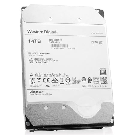Western Digital Ultrastar DC HC620 HSH721414ALE6M0 0F29871 Host-Managed SMR 14TB 7.2K RPM SATA 6Gb/s 512e 3.5in HDD