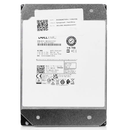 Dell/Toshiba MG09 MG09SCA16TEY 16TB 7.2K RPM SAS 12Gb/s 512e 512MB 3.5in Refurbished HDD