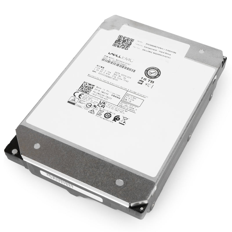 Dell/Toshiba MG09 MG09SCA16TEY 16TB 7.2K RPM SAS 12Gb/s 512e 512MB 3.5in Refurbished HDD