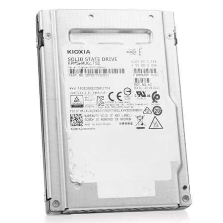 Kioxia PM5-V KPM5WVUG1T92 1.92TB 3 DWPD SAS 12Gb/s 3D TLC 2.5in Refurbished SSD