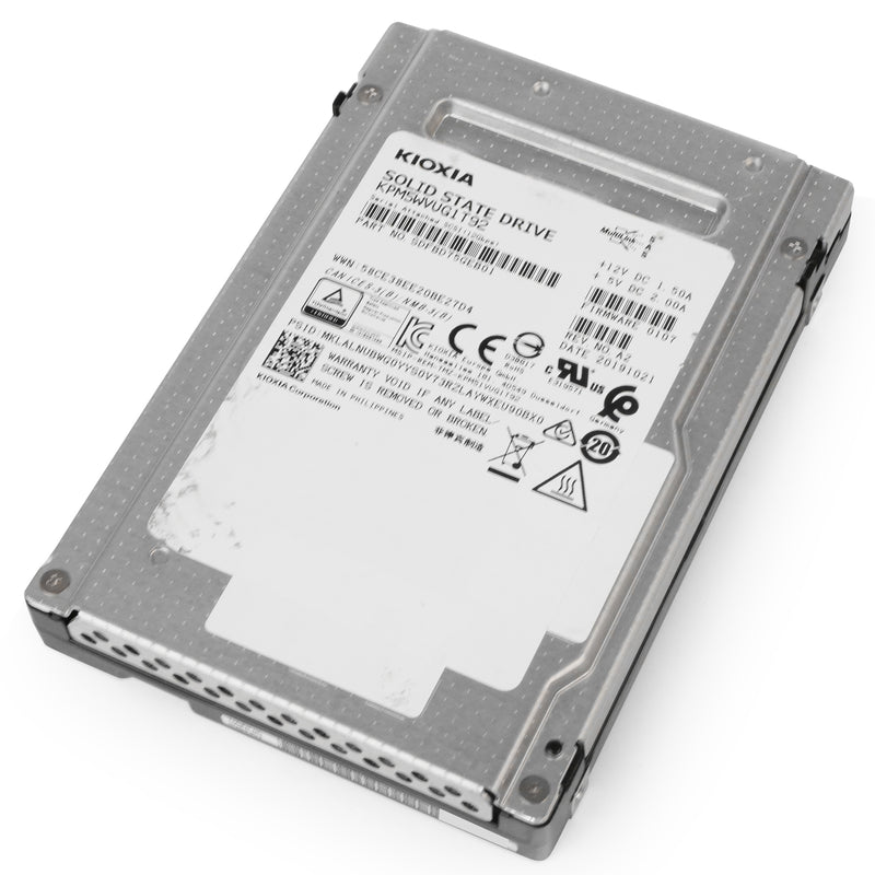 Kioxia PM5-V KPM5WVUG1T92 1.92TB 3 DWPD SAS 12Gb/s 3D TLC 2.5in Refurbished SSD