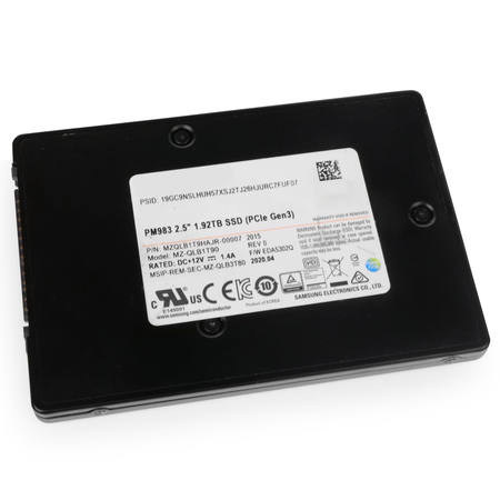 Seagate PM983 MZ-QLB1T90 MZQLB1T9HAJR-00007 1.92TB PCIe Gen 3.0 x4 4GB/s 2.5in Refurbished SSD