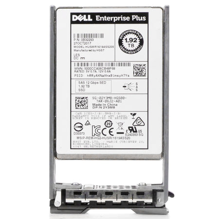 Dell G13 02Y3M8 1.92TB 1 DWPD SAS 12Gb/s MLC 2.5in Read-Intensive Refurbished SSD