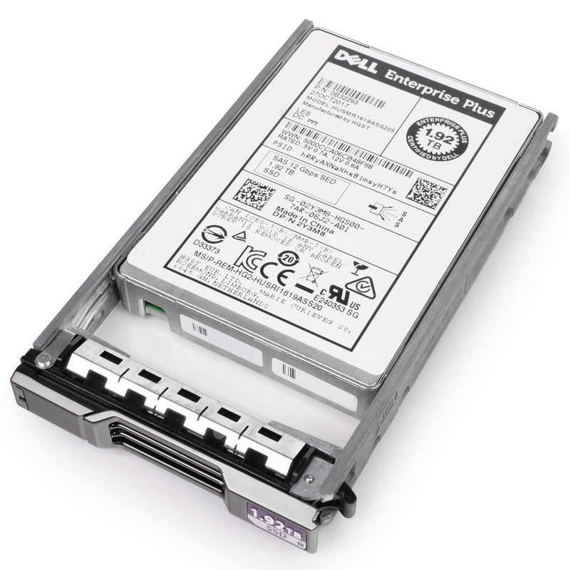 Dell G13 02Y3M8 1.92TB 1 DWPD SAS 12Gb/s MLC 2.5in Read-Intensive Refurbished SSD