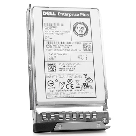Dell G14 02Y3M8 1.92TB 1 DWPD SAS 12Gb/s MLC 2.5in Read-Intensive Refurbished SSD
