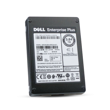 Dell/Samsung PM1633a MZILS3T8HMLH 3.84TB 1 DWPD SAS 12Gb/s 3D TLC 2.5in Refurbished SSD