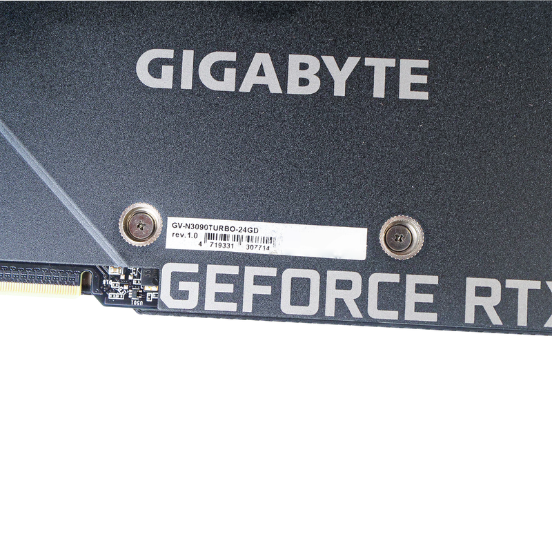 Gigabyte Nvidia GeForce RTX 3090 TURBO 24GB GDDR6X PCIe Gen 4.0 x16 Refurbished Workstation Graphics Card