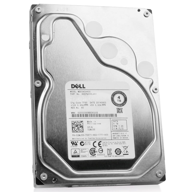 Dell/Toshiba MG03ACA MG03ACA400 4TB 7.2K RPM SATA 6Gb/s 512e 64MiB 3.5in Refurbished HDD